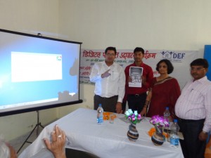 Explaining soochna seva services among the  people